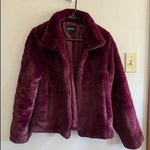 Express Faux Fur Coat